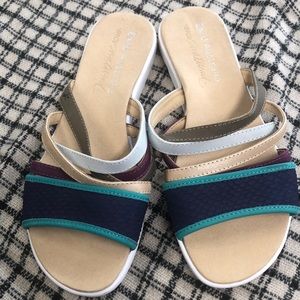 EMU Australia Jimble W11684, multicolor slip on sandals, 9, NWOT